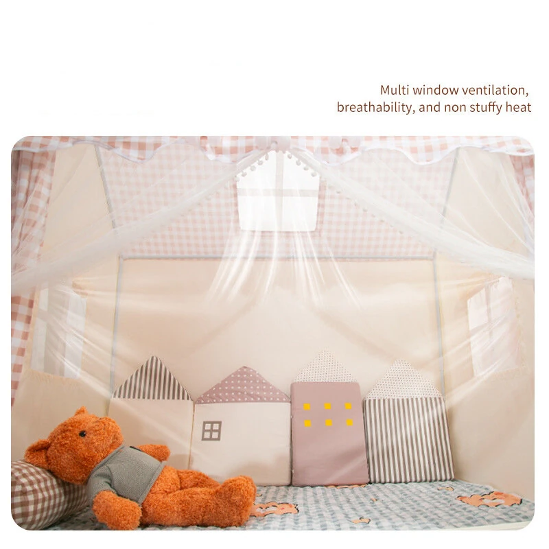 (image for) IPRee Kids Tent Indoor Outdoor Castle Playhouse for Boys and Girls with Baby Room Ideal for Outdoor Recreation Games